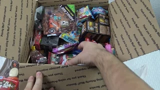 a LOT of CANDY  and 3 BIG surprise BOXES
