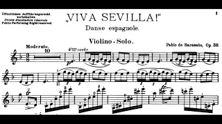 Sarasate - ¡Viva Sevilla! (Long Live Seville!), Op. 38 in D Minor (Sheet Music)