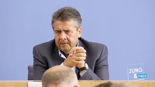 Außenminister Sigmar Gabriel (SPD) stellt sich Bürgerfragen - Tag der Offenen BPK-Tür 2017