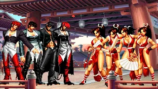 [KOF Mugen] Iori Yagami Team vs Mai Shiranui Team