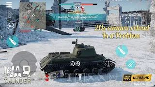 WAR THUNDER MOBILE premium Platoon IS-2 revenge good cannon slow reload difficult to play 4k