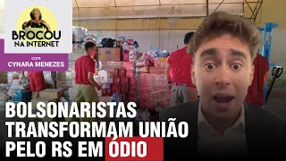 Bolsonaristas transformam solidariedade pelo RS em ódio e fake news | SBT apaga matéria sobre multas