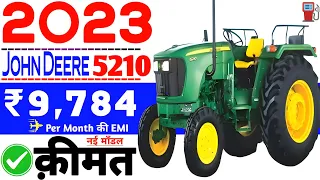 John deere 5210 new model 2023 price review😘down payment ₹ 4,50 Lakh🔥on road⚡specification💥loan🙏emi💯