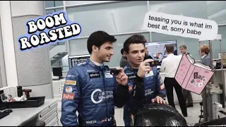 lando norris roasting carlos sainz for 2 minutes straight