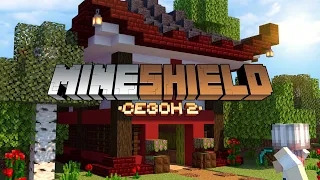 Новый бассейн и магазин / MineShield 2 #6 - Ванильное Выживание с Друзьями в Майнкрафт 1.17