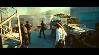 The Expendables 2 | Motorcycle Water Tower Scene