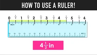 HOW TO USE A RULER TO MEASURE INCHES!