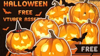 Halloween Pumpkins: Free Vtuber Streaming Assets