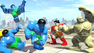 Epic Battle: Abomination vs Hulk (Blue) vs Colossus in Lego Marvel Super Heroes