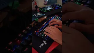 Blue vs Red vs Brown Switch Keyboard Sound Test | Best Mechanical Redragon Cosmicbyte Redgear