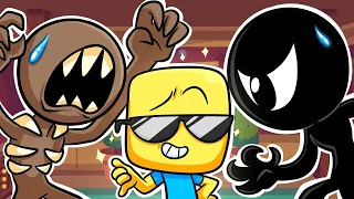 РАДУЖНЫЕ ДРУЗЬЯ - МОНСТРЫ ПОВСЮДУ! | DOORS/ Rainbow Friends - Анимации на русском