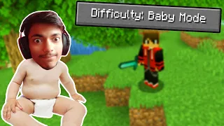 I Played Minecraft BABY MODE