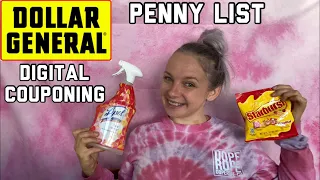 Dollar General Penny List + Digital Couponing