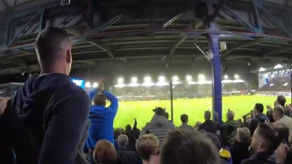 Portsmouth fans silence Southampton fans at Fratton Park - deafening atmosphere