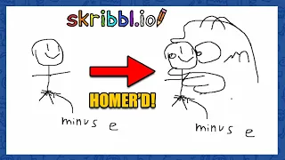 Vanoss Turning Every Drawing into Homer in Skribbl.io for 7 Minutes Straight
