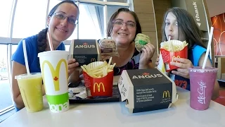 Mcdonald's Premium Burgers And Mctasters | Gay Family Mukbang (먹방) - Eating Show