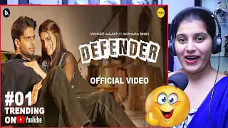 Defender by Mankirt Aulakh | Akshara Singh | Renuka Panwar | Haryanvi song | Reaction