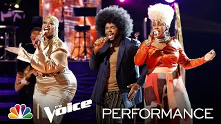 Victor Solomon, Dana Monique and Pia Renee Perform "Shining Star" - Voice Top 9 Performances 2021