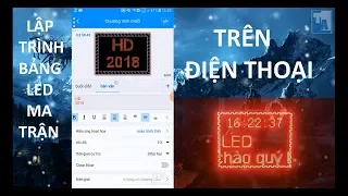 Điều khiển bảng led ma trận trên ĐIỆN THOẠI qua wifi- Card HD - LED ART