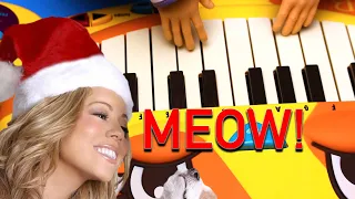 CAT PIANO - ALL I WANT FOR CHRISTMAS IS YOU - MARIAH CAREY TINY HANDS MUSIC - MATT TASTIC MUSIC