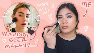 i followed madison beer's vogue makeup tutorial...& it's a GAME CHANGER
