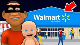 Daddy and Baby BREAKS INTO WALMART at MIDNIGHT 100 Times...