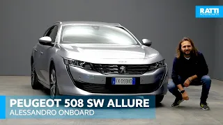 PEUGEOT 508 SW 2.0 BLUEHDI 160CV ALLURE EAT8 GRIGIO DIESEL AZIENDALE (2019) | INTERNI ED ESTERNI