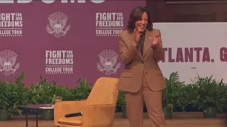 VP Kamala Harris arrives in Atlanta for with AUC students