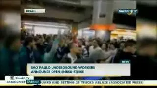 Продолжается забастовка работников метро