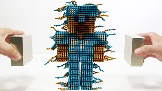 Monster Magnets Vs Minecraft Steve With Diamond Armor (Minecraft Pro)