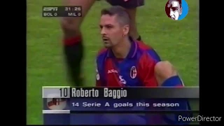 Baggio's Revenge - Roberto Baggio vs AC Milan 1998 Serie A (2 goals)