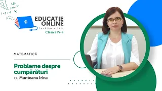 Matematică, clasa a IV-a, Probleme despre cumpărături