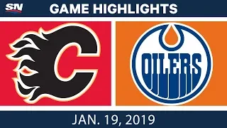 NHL Highlights | Flames vs. Oilers - Jan. 19, 2019