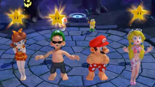 Mario Party Superstars - Peach Vs Daisy Vs Mario Vs Luigi (Horror Land)