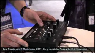 Musikmesse 2011: Korg Monotribe Video Demo for Gear4music.com