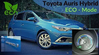 How does driving a hybrid in ECO MODE look like Toyota Auris Hybrid 1.8 with ECO Mode