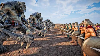 500 Giant Troll Surrounded by 500,000 Spartans - Ultimate Epic Battle Simulator 2 | UEBS 2