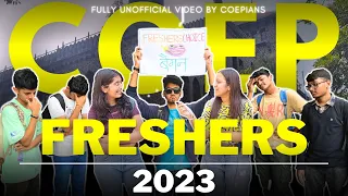 COEP Freshers video 2023🔥| 😈 No restrictions | College roasted 😈 #coep #cet #college