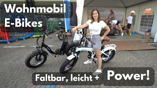 Wohnmobil E-BIKES: POLIZEILICH ERLAUBT MIT GASGRIFF! myvelo Produktübersicht Camping E-BIKES 2023.