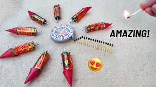 DIWALI EXPERIMENT: क्या रॉकेट उड पायेंगे?🔥Matchsticks Chain Reaction