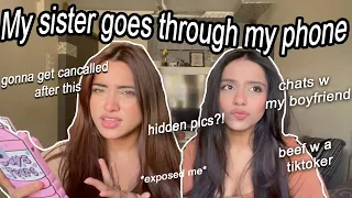 My Sister Goes Through My Phone*too much drama*|VRIDDHI PATWA