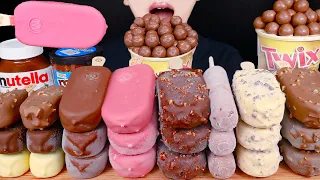 ASMR MALTESERS MAGNUM CHOCOLATE ICE CREAM DESSERT MUKBANG 몰티져스 초콜릿 아이스크림 먹방 チョコレート 咀嚼音 EATING SOUNDS