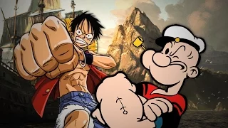 Monkey D. Luffy vs Popeye. Epic Rap Battles of Cartoons Season 3.