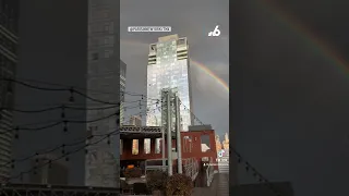 Rainbow shines over New York City on 9/11 anniversary