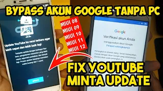 CARA BYPASS FRP AKUN GOOGLE REDMI 4X MIUI 11 | MIUI 10 | MIUI 9 DAN FIX YOUTUBE MINTA UPDATE