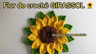 Flor de crochê GIRASSOL 🌻