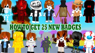 UPDATE - How To Get NEW 25 BADGES in Find The Bacons - ROBLOX