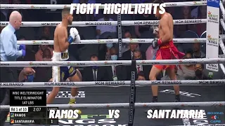 Abel Ramos vs Luke Santamaria Fight Highlights
