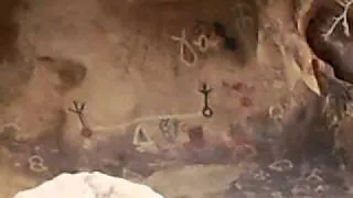 Petroglyphs of the native Americans inside Joshua Tree National Park in California 100_2080.MOV