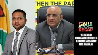 Vice president bharrat Jagdeo responds to allegations made against Nigel Dharamlall